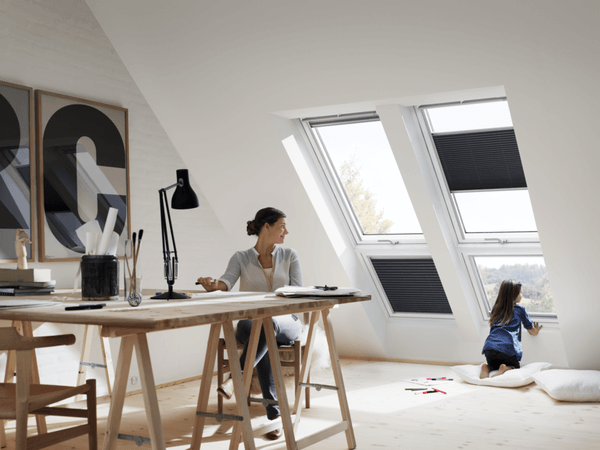 verrière plane velux dans une bureau